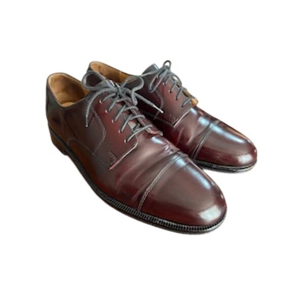 Cole Haan City Caldwell Men\'s 8.5D Cap Toe Dress Oxford Burnished Burgundy 08331 main image 7
